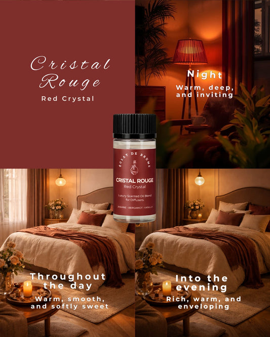 Cristal Rouge/Red Crystal: Jasmine, Bergamot, Vanilla - Inspired by Baccarat Rouge 540